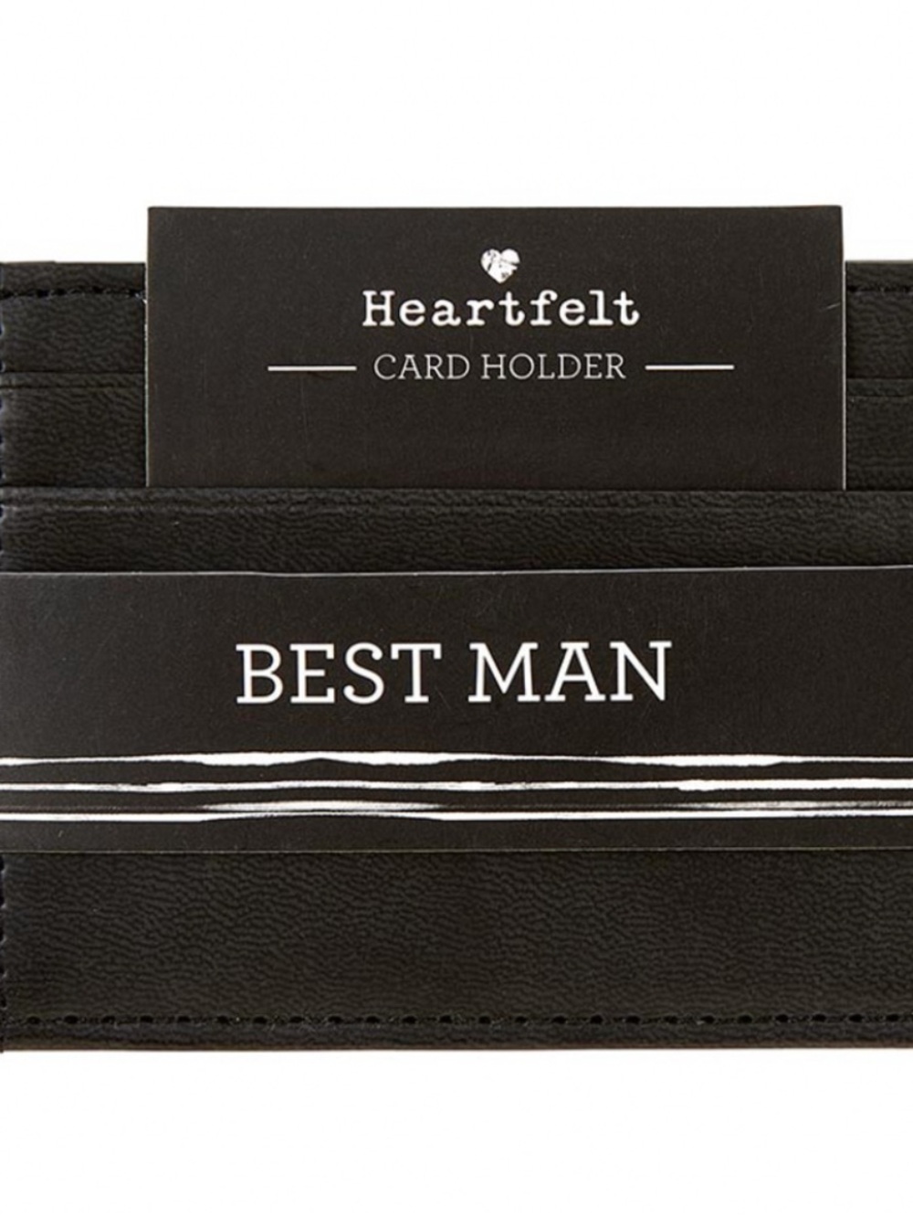 Best Man Black Card Holder